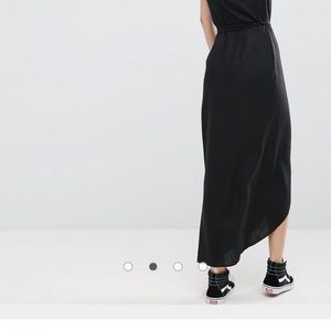 ASOS wrap maxi dress linen
